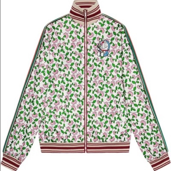 BRAND NEW] Gucci Doraemon Technical Jersey Jacket Point White Size XS - Picture 1 of 7